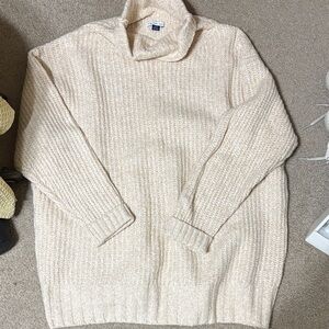 American Eagle Outfitters Cream Cowl Neck Sweater